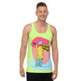 Man playing guitar tank top